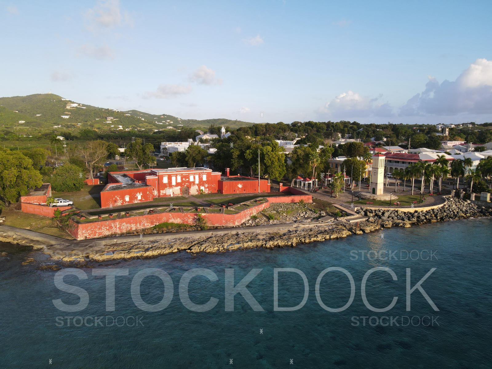 Fort Frederik — Frederiksted Aerial