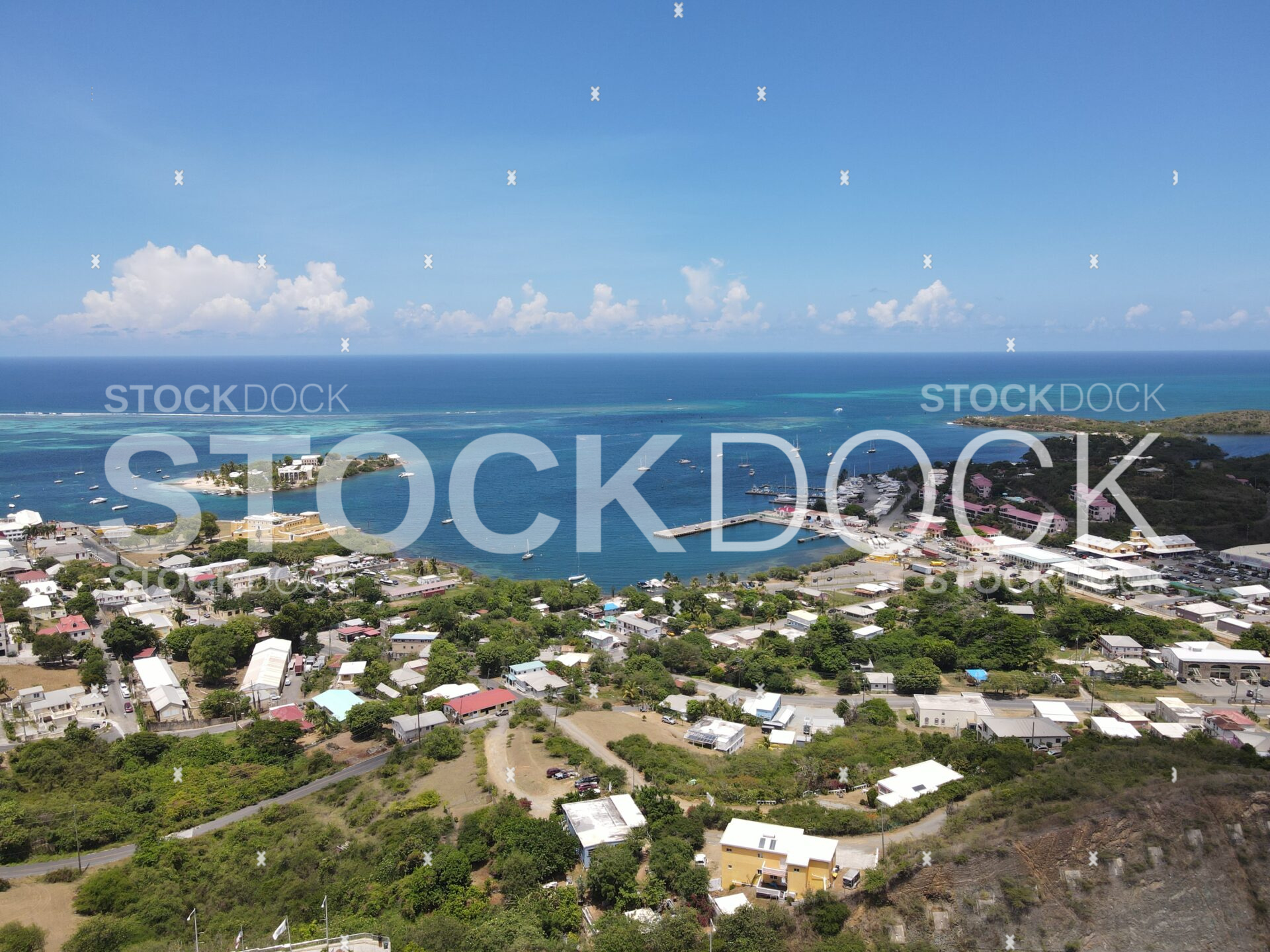 Christiansted harbor from bypass