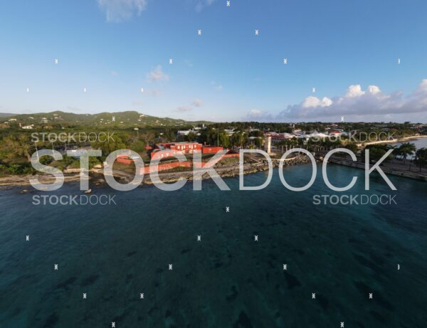 Fort Frederik from Frederiksted harbor