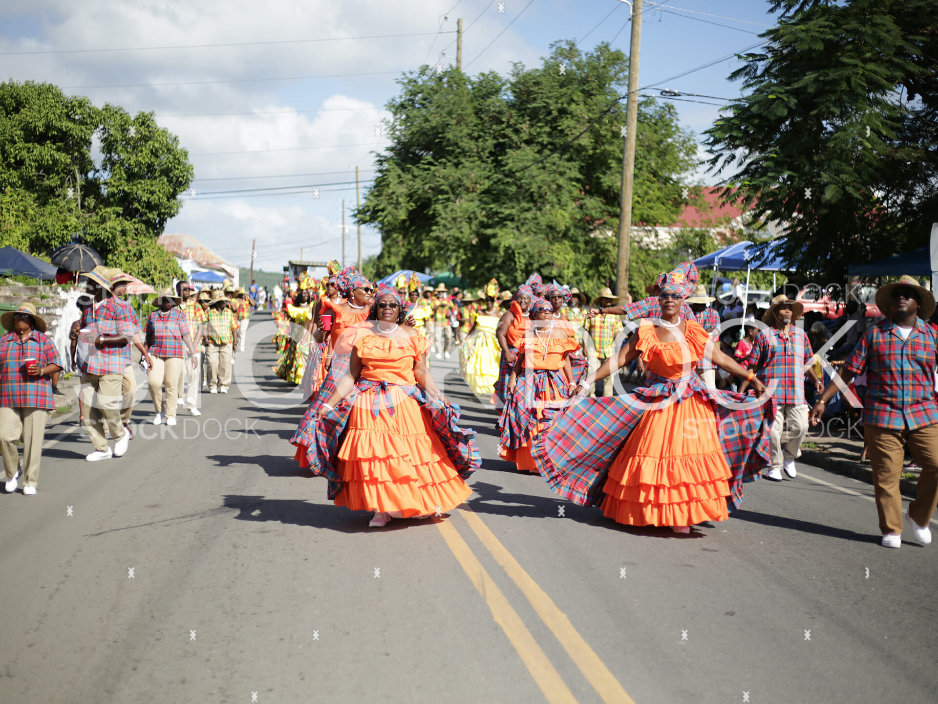 Quadrille dancers in festival parade