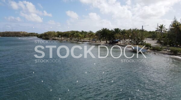 Altona Lagoon Beach stock photo
