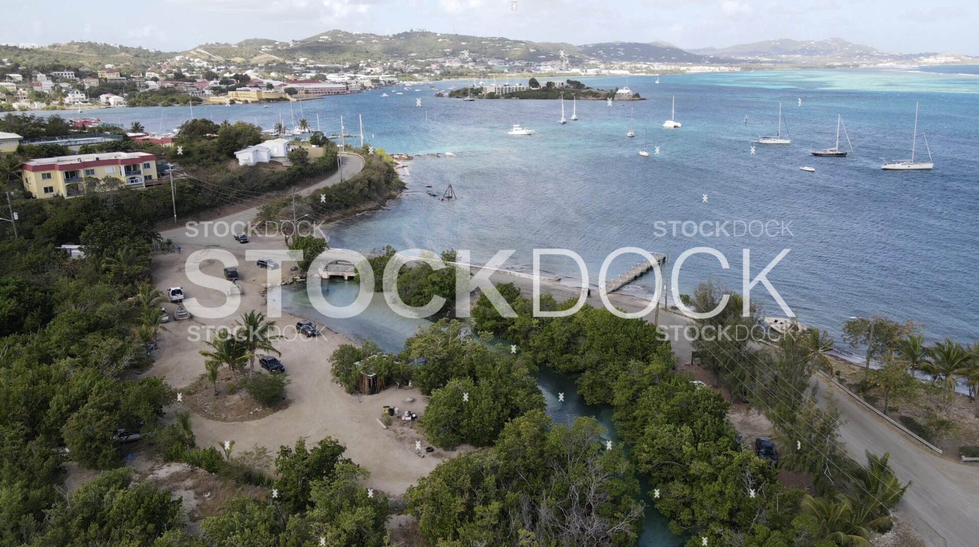 Altona Lagoon Christiansted STX stock photo