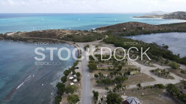 Altona lagoon and little bay stock photo