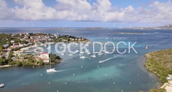 Galge Cove Bay St. John stock video