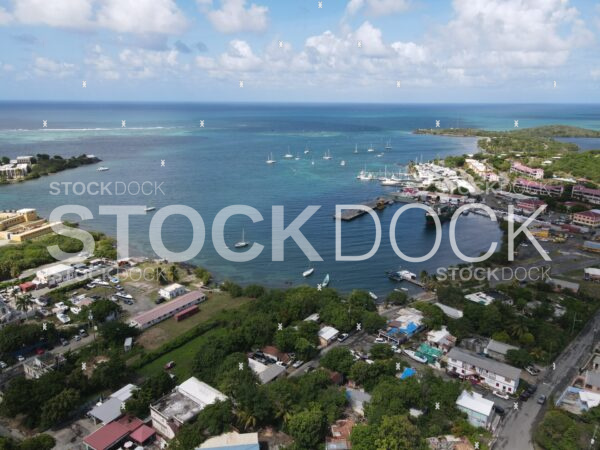 Gallows Bay Christiansted stock photo