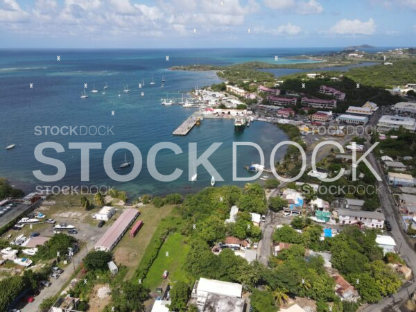 Gallows Bay St. Croix stock photo