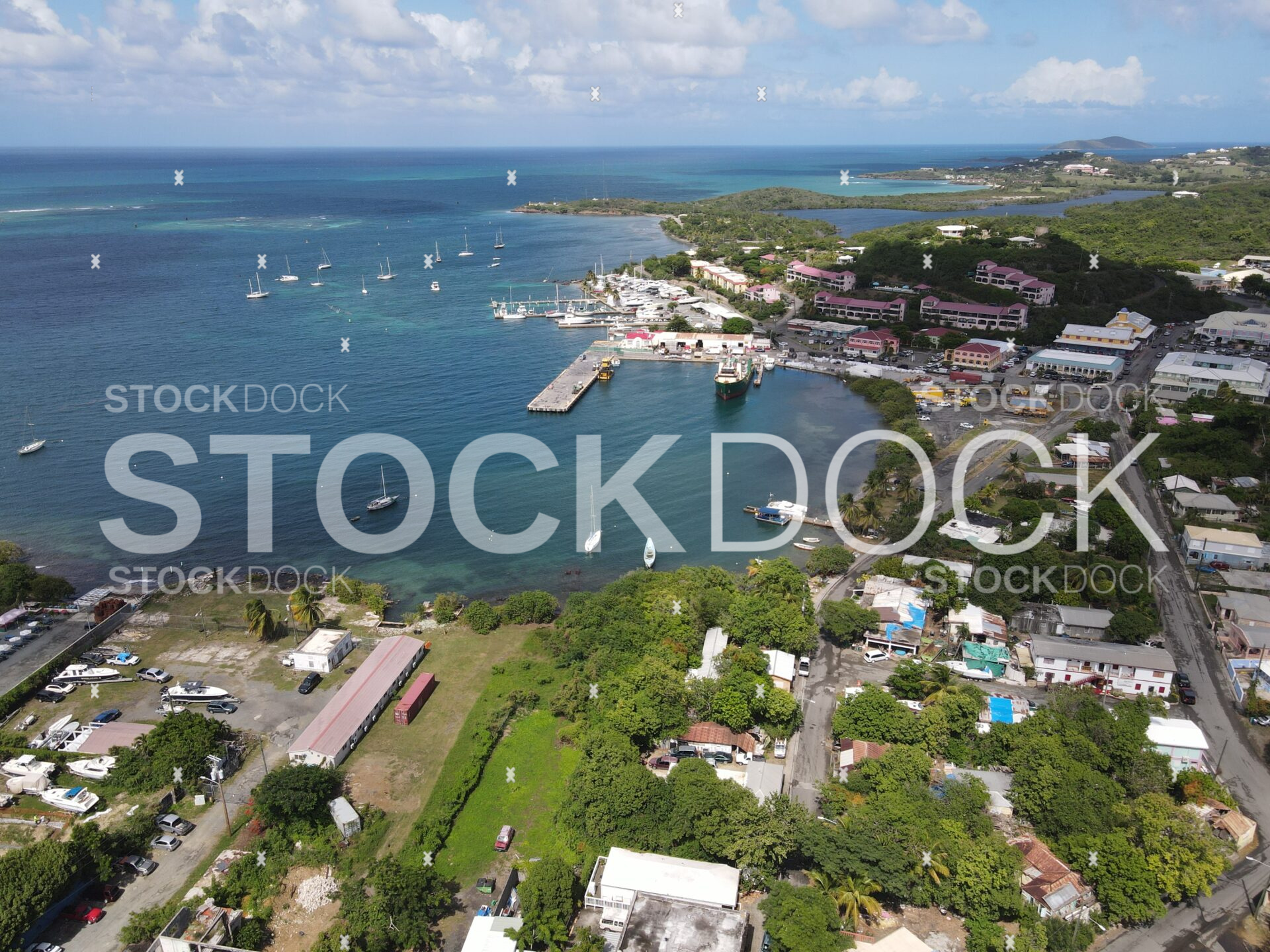 Gallows Bay St. Croix stock photo