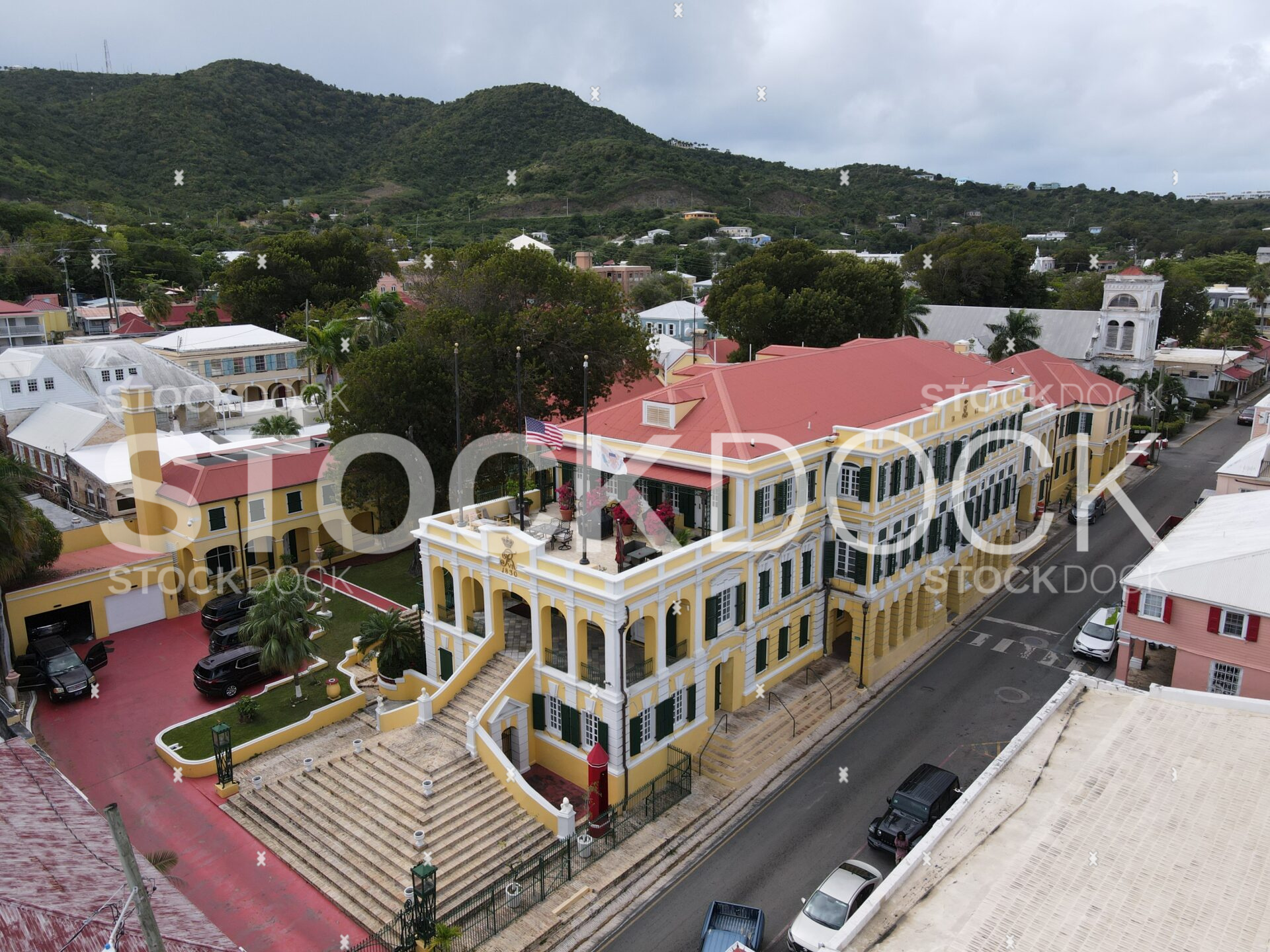 Government House Christiansted stock photo