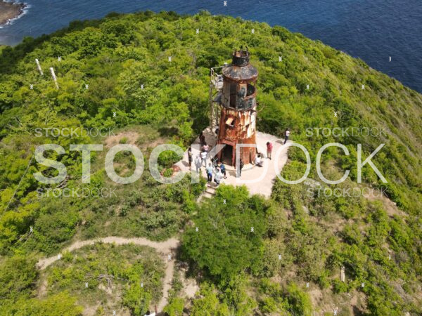 Hams Bluff with visitors stock photo