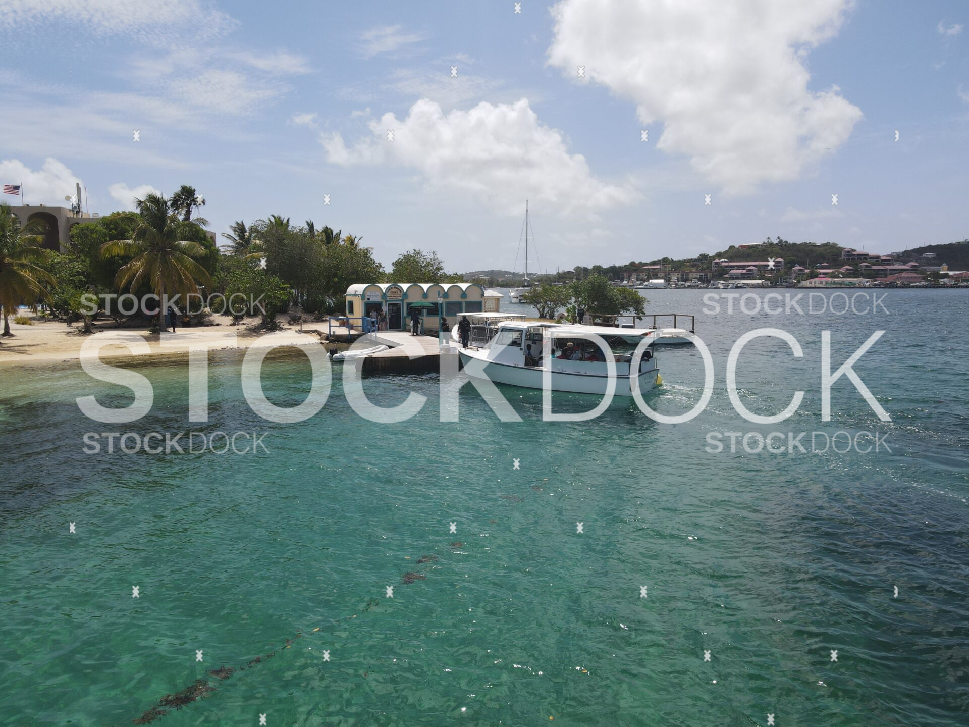 Hotel on the Cay Dock stock photo