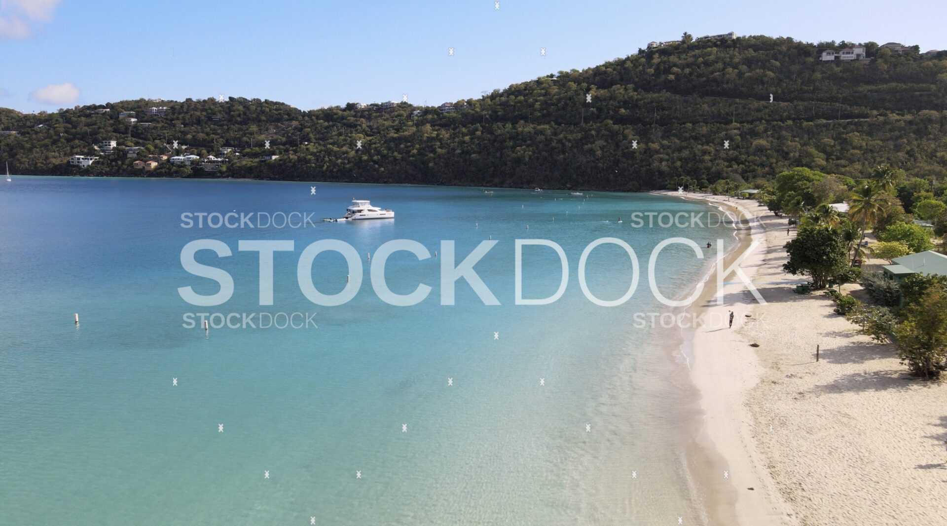 Magens Bay Beach STT USVI stock photo