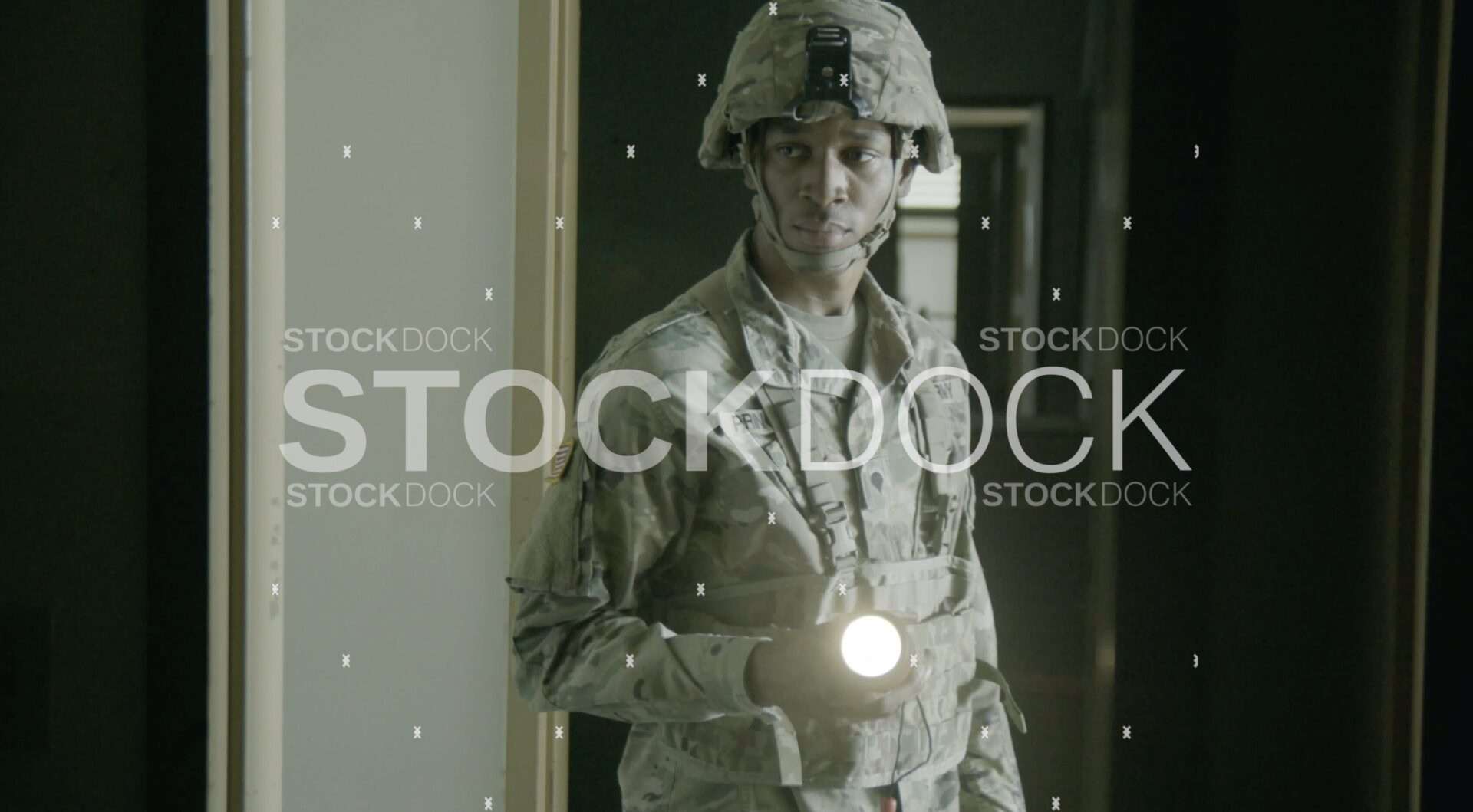 VI National Guard Soldier stock video