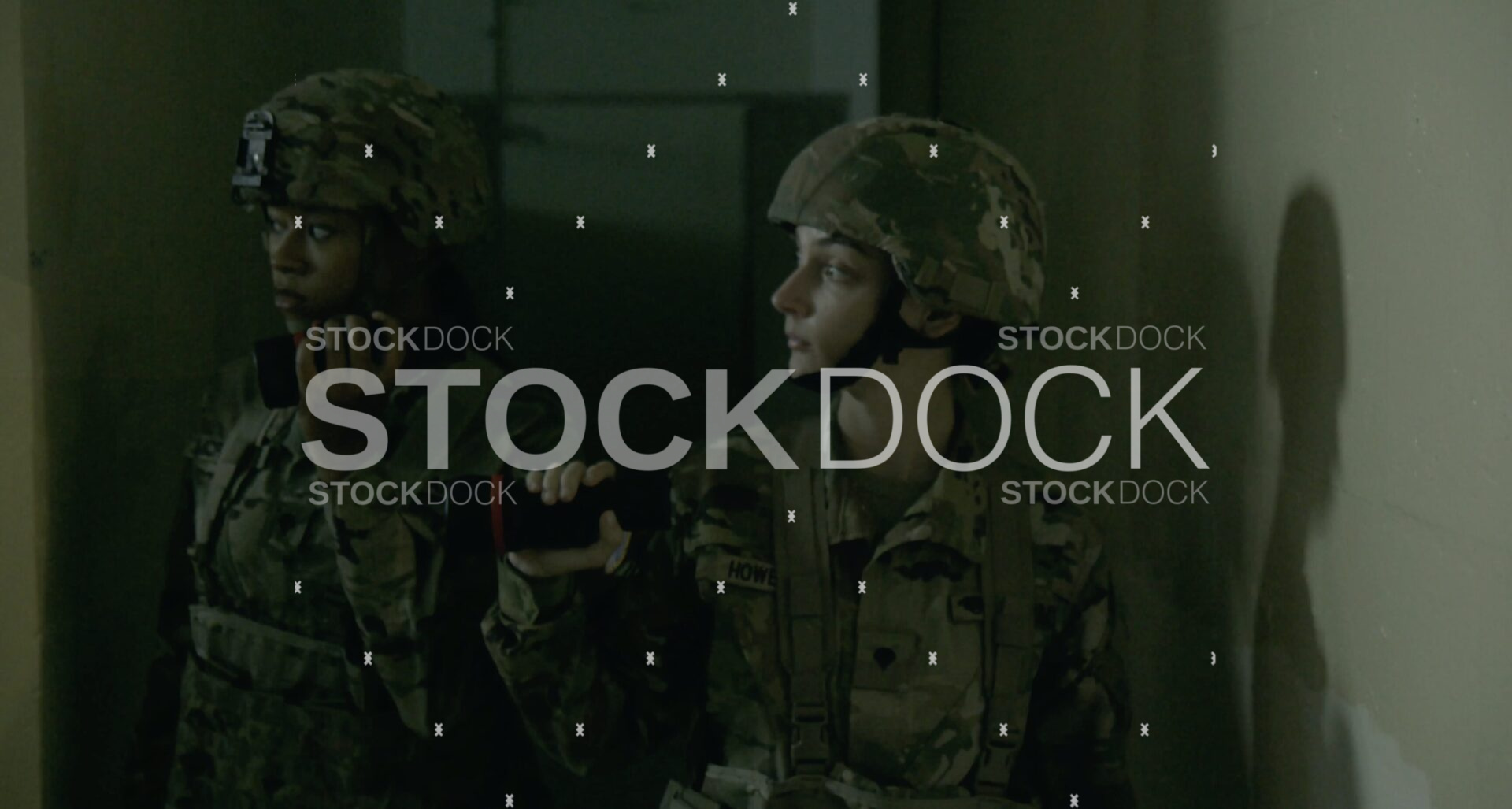 VI National Guard Soldiers stock video