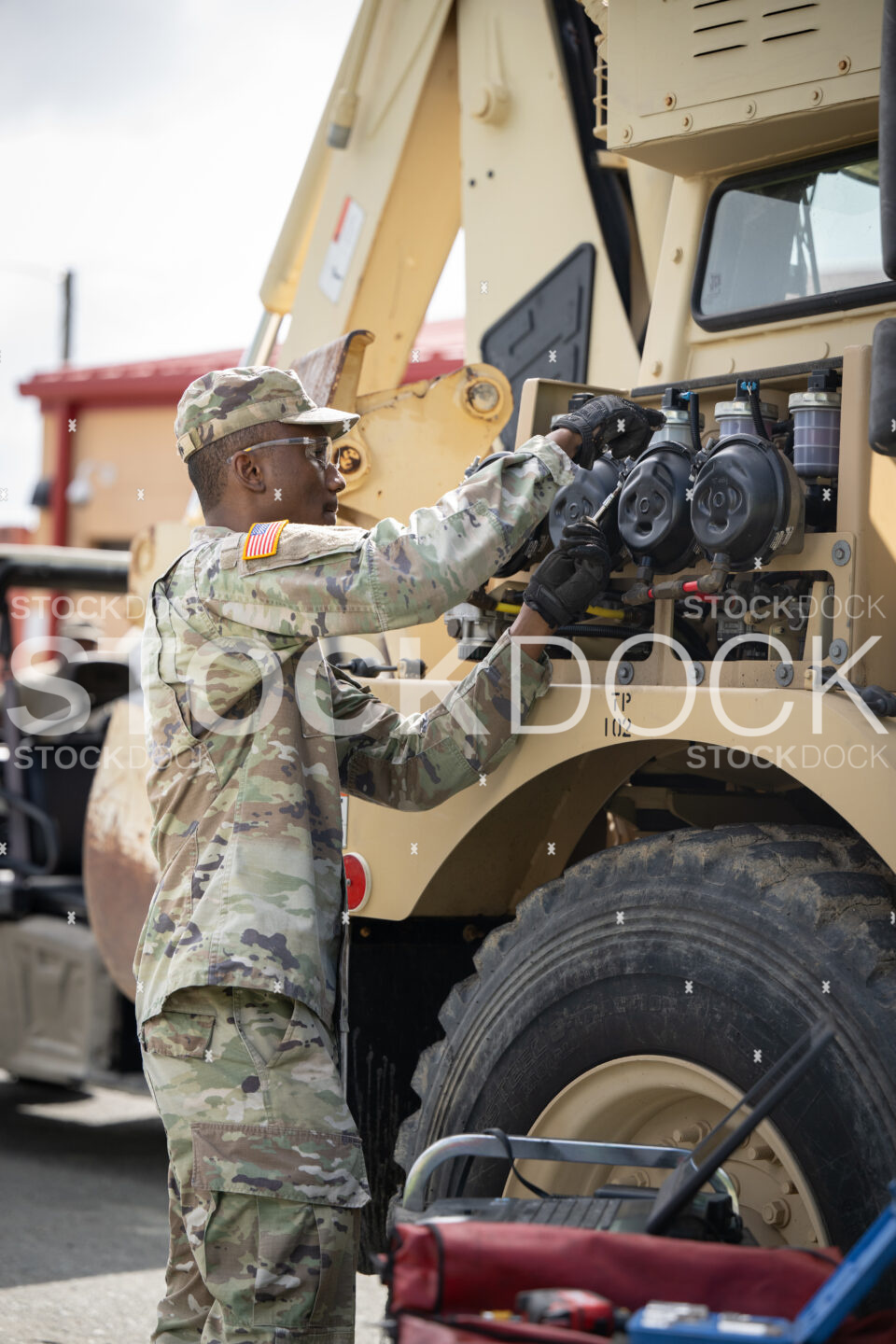 USVI National Guard Tech stock photo